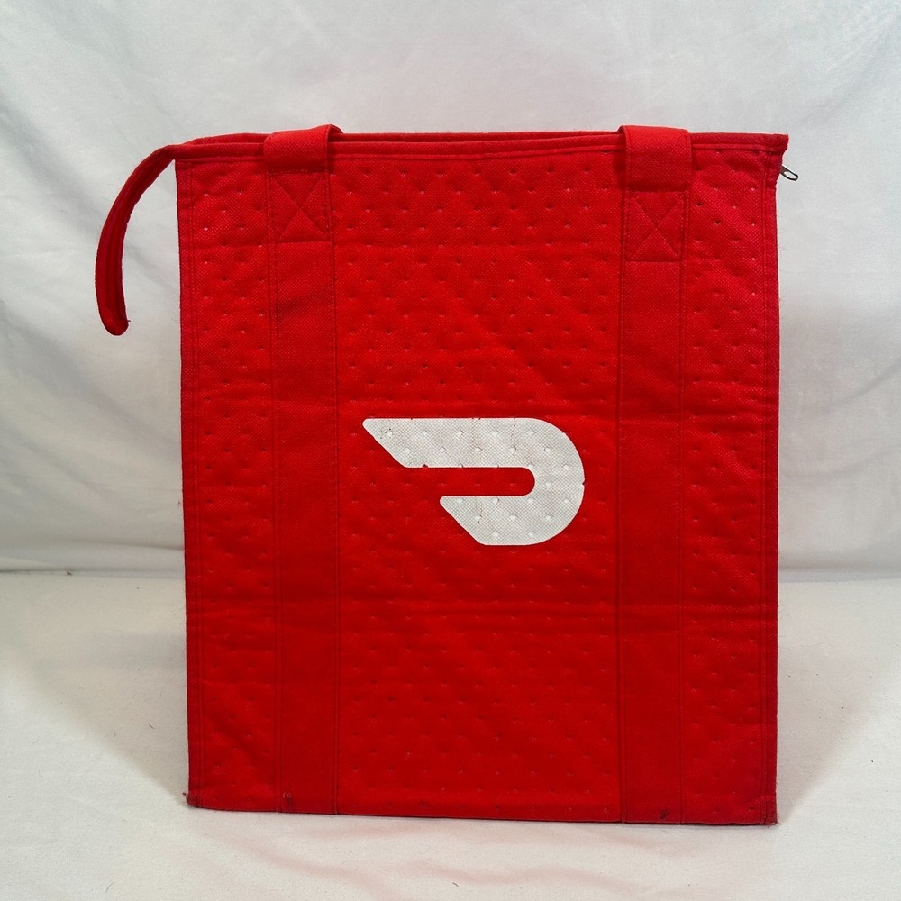 Insulated Door Dash Food Delivery‎ Bag 15"x13" Food Transport Takeout